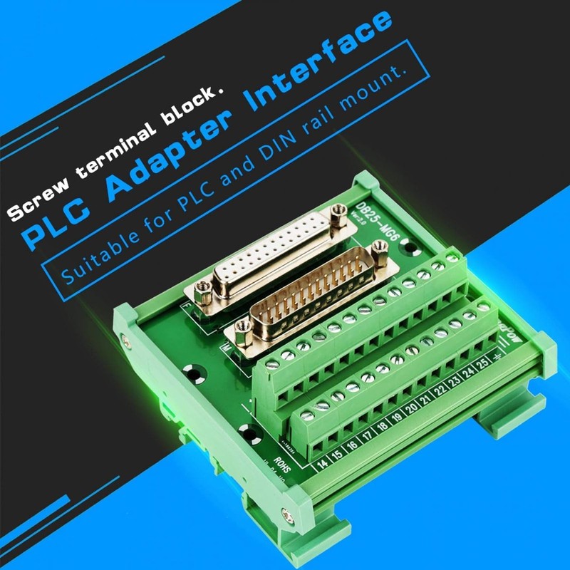 Mumusuki High Quality DB25 D-Sub DIN Rail Mount Interface Module