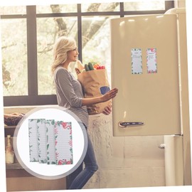 Operitacx 4pcs Magnetic Sticky Notes Magnet Back Notepad Magnet Memo Pad Magnetic Notepads for Refrigerator Magnetic Memo Notepad Magnetic Grocery List Single Pad Soft Magnetic Shopping