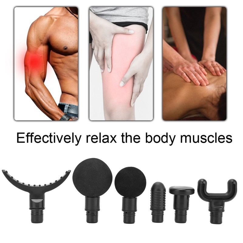 6pcs 19mm Fascia Massage Gun Body Massager Accessory Replacement Massage