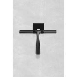Ambrosya - Shower Squeegee Made of Stainless Steel in Black - Squeegee Shower Squeegee Bathroom Squeegee Bathroom Decorative Shower Cubicle Squeegee Shower Wiper Window Wiper Holder Wiper (Stainless