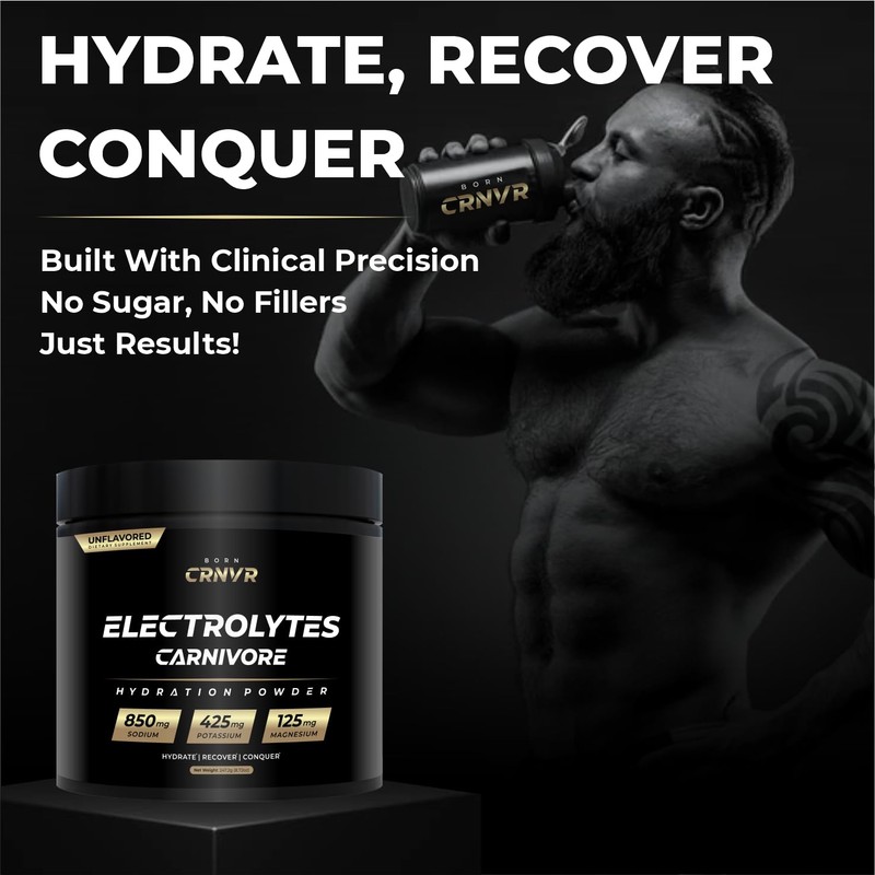 BORN CRNVR Electrolytes – Premium High-Sodium Hydration Powder | 850mg