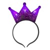 10 Corona Luz Princesa Tiara Luminosa Transparente Mayoreo Transparente