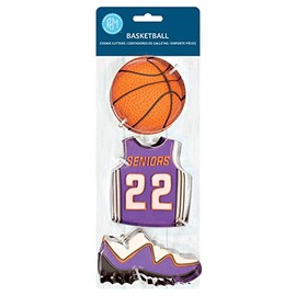 R&M International 5224 Basketball Jersey, Sneaker, and Ball Cookie Cutters 3-Piece Set