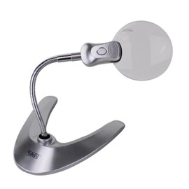 Quality Optics USA® LED Illuminated Desk Top & Clamp Mount Magnifier Collection (Fixed Base Economy)