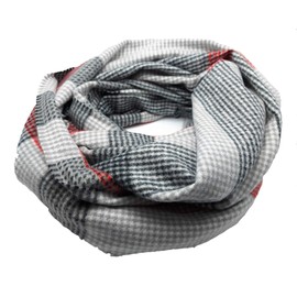 Trendy XXL Winter Scarf for Women, Colourful Neckerchief, Soft and Cuddly, Mottled, Checked fine