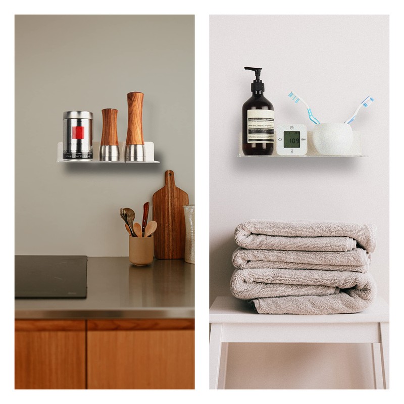 TARIFOLD FR 930142 Set of 2 L Shape Floating Shelves