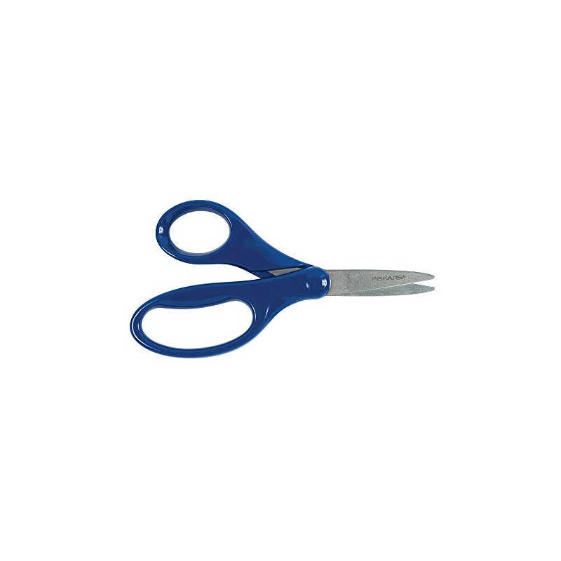 Fiskars Safety-Edge Pointed-tip Kids Scissors - 5 inches - Blue