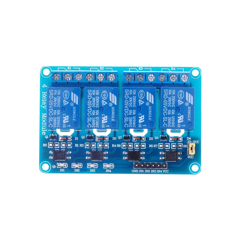 KNACRO 4 Channel DC 5V 10A Low Level Relay Module