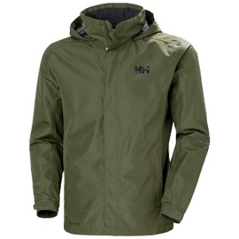 Helly Hansen Men's Dubliner Waterproof Windproof Breathable Rain Coat Jacket, 431 Utility Green, 3X-Large
