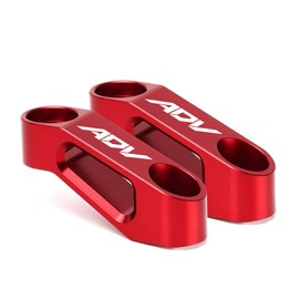 Modeer For Honda ADV350 ADV150 Any Year Motorcycle Rearview Mirror Risers Extenders adv 150 adv 350 Accessories (red)