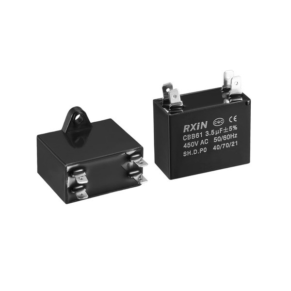 YOKIVE CBB61 Run Capacitor, 450V AC 3.5uF 50/60Hz Double Insert