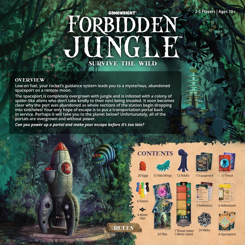 Gamewright - Forbidden Jungle - The Cooperative Strategy Survival Jungle