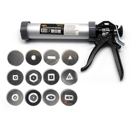 LEQH Clay Extruder Gun, Clay Extruder Tool with 12 Different Molds, Multicolor