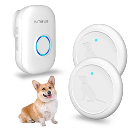 Hathever Dog Bells to Go Outside, Wireless Doggie Door Bell Operating at 1000 Feet with IP65 Waterproof Touch Button, 32 Melodies & 4 Notification Modes