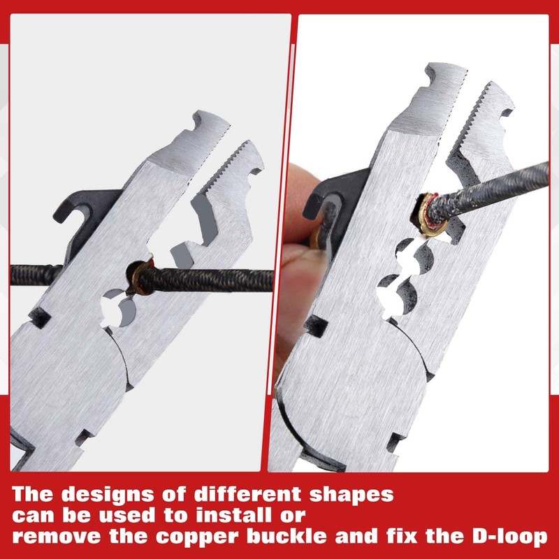 LEONTOOL Archery Nocking Point Zange D Loop String Clamp String-Loop