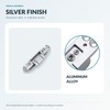 2 Pack Invisible Door Hinges, 3D Adjustable Concealed Aluminum Alloy