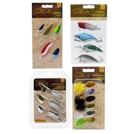 Bad River Tackle Multi-Species Mega Tackle Assortment Fishing Kit | Bass, Pike, Trout and Walleye Fishing