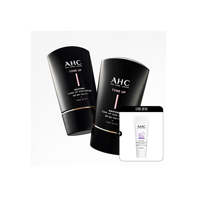AHC Makeup Fit Masters Tone-Up Sun Serum 50ml x 2