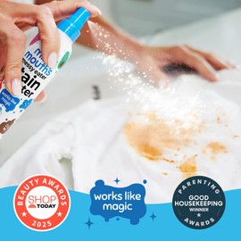 Miss Mouth’s Messy Eater Stain Treater Refill Ready Kit - 2 Pack Stain Remover Spray and 16oz Refill Pouch - Newborn & Baby Essentials - Food, Grease, Coffee Off Laundry, Underwear, Fabric