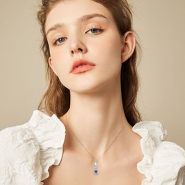 Sterling Silver Infinity Urn Necklace for Ashes, Infinity February Birthstone Cremation Jewelry for Ashes for Women Keepsake Memorial Jewelry Gift