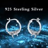 Hoop Cheetah Earrings 925 Sterling Silver Leopard Earrings for Women