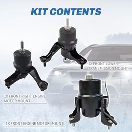 Rockplanet Rockplanet Engine Motor Mount and Transmission Mount Kit Compatible with 2007-2009 Lex-us RX350, 2007-2010 Toyota Sienna V6 3.5L Front Motor Mouts Kit