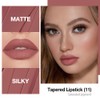 Kaely Chestnut Rose Gradient Matte Lip Liner Pencil & Lipstick