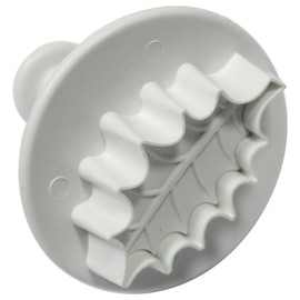 PME HL543 Veined Holly Leaf Plunger Cutter, Large Size, White