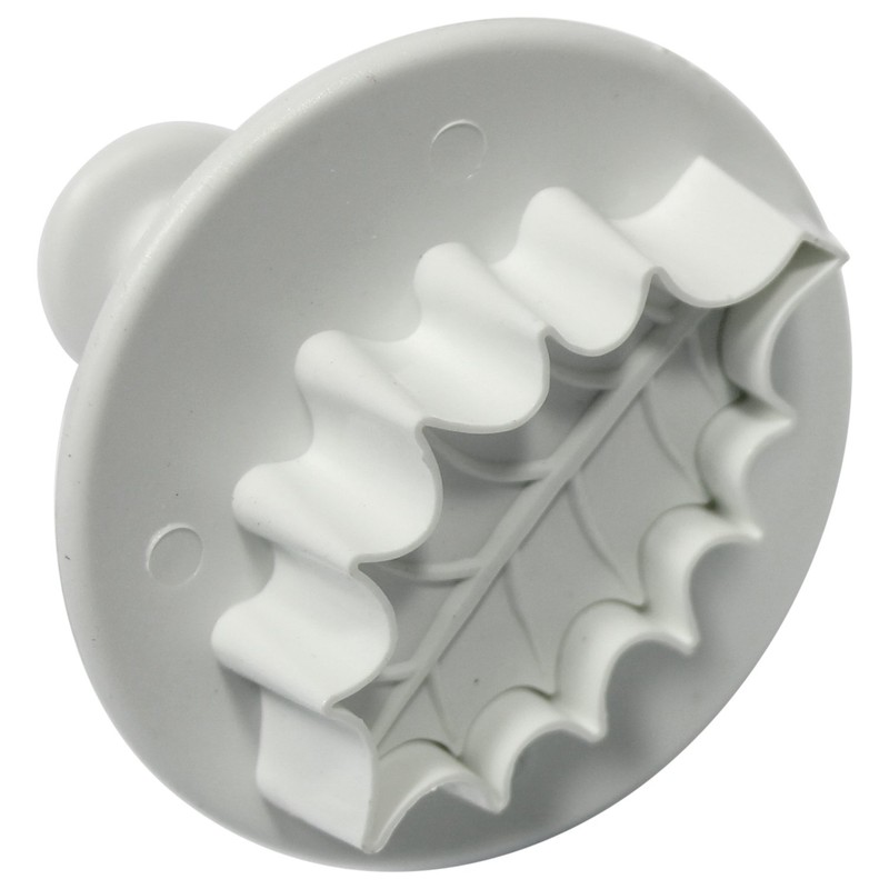 PME HL543 Veined Holly Leaf Plunger Cutter, Large Size, White