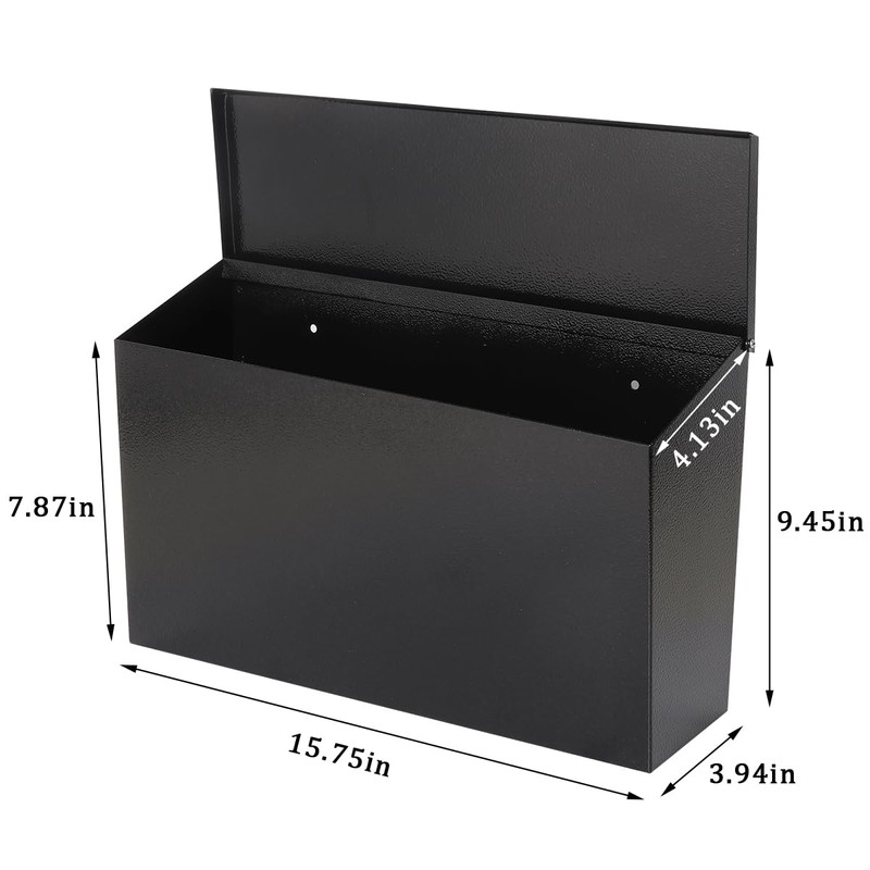 Wall-Mount Mailbox for Outside,Large Capacity Mail Box Waterproof and Rust-Resistant,
