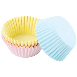 WILTON Baking Cups Light Pink, Light Yellow, Light Green 5.0cm Paper Cups 415-394 Set of 75