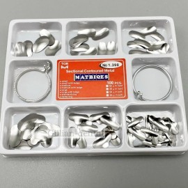 Unbranded 100pcs/pack TOR VM Dental Matrix Bands Sectional Contoured Matrices Wedges 1.398
