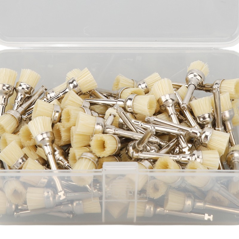 100pcs Polishing Brush Set Professional Dental Teeth Cleaning Brush Disposable