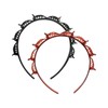 2Pcs Black and Brown Double Bangs Hairstyle Hairpin Headband With