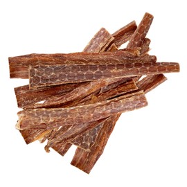 Beef Esophagus Dog Treats Grass Fed with No Added Hormone & Antibiotic All Natural Jerky Dog Treats - Dog Chews Rich in Glucosamine & Chondroitin for Joint Health (12 Inch - 1 Pound Bag)