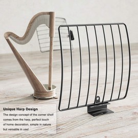 Love-KANKEI Corner Shelf Wall Mount of 5 Tier Rustic Wood Floating Shelves for Bedroom Wall Shelves Living Room Bathroom Kitchen Office and More Weathered Grey