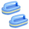 2 Cleaning Sponges with Handle 16.9 x 5.7 x 7.5