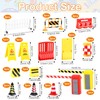 Road Signs Toy Plastic 24 Pieces Traffic Road Signs Toy