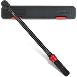 XEIMILE 1/2-Inch Drive Click Torque Wrench - 30-250 Ft-Lb/40.7-339Nm, Dual-Direction Adjustable 72 Tooth Torque Wrench with Dual Range Scales, High 3% Precision for Bike, Motorcycle and Car Repair