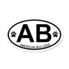 CafePress American Bulldog Products Oval Car Magnet, Euro Oval Bumper