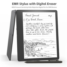 EMR with Digital Eraser, 4096 Pressure Sensitivity EMR Pen, Palm Rejection Digital Pen for EMR Devices, for Wacom, for Scribe, for Galaxy Tab S6 Lite, Tablet