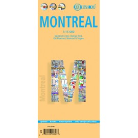 Montreal, Canada - Laminated Borch Map