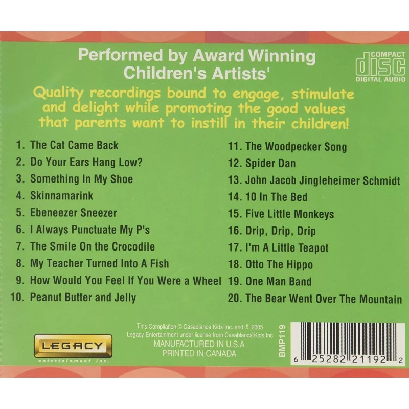 Toddlers' Silly Songs (CD) (Kids)