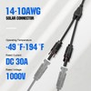 ECO-WORTHY 2 Pair Solar Connectors 30A Y Branch Parallel PV