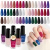 Quick Dry Nail Polish Set 24 Colors Regular Fingernail Polish