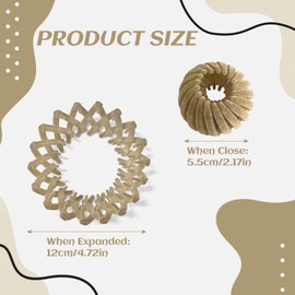 ELNX 4 Pcs Hair Nest, Birds Nest Hair Clip Lazy Birds Nest Plate Hairpin Expandable Bun Clip Accessories Expandable Bun Ponytail Holder Ponytail Clip Hair Bun Hair Grips for women(Set B)