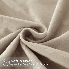 Ystyle Set of 2 Velvet Cushion Covers, 40 x 40 cm, Cushion Covers, Sofa Cushion, Decorative Cushion Cover, Couch Cushion, Ultra Soft and Breathable, for Sofa, Bedroom, Living Room, Balcony, Camel