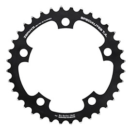 Spécialités TA Unisex's Zephyr Compact 5-Arm 110pcd 9/10 Speed Chainring, Black, Middle 34t
