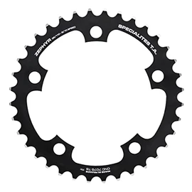 Spécialités TA Unisex's Zephyr Compact 5-Arm 110pcd 9/10 Speed Chainring, Black, Middle 34t