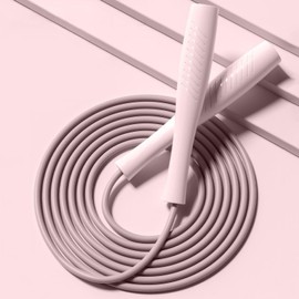 Skipping Ropes Kids, Adjustable Children Jump Rope with ABS Handles and PVC Rope for Child Student Toddler (Pink)